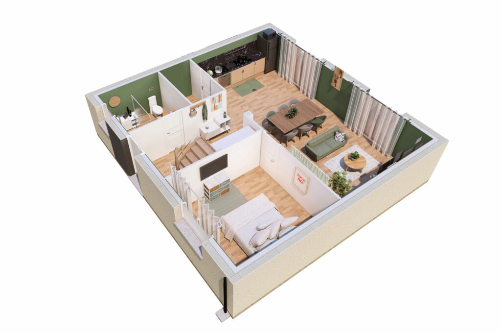 Plan de la maison Evolutis