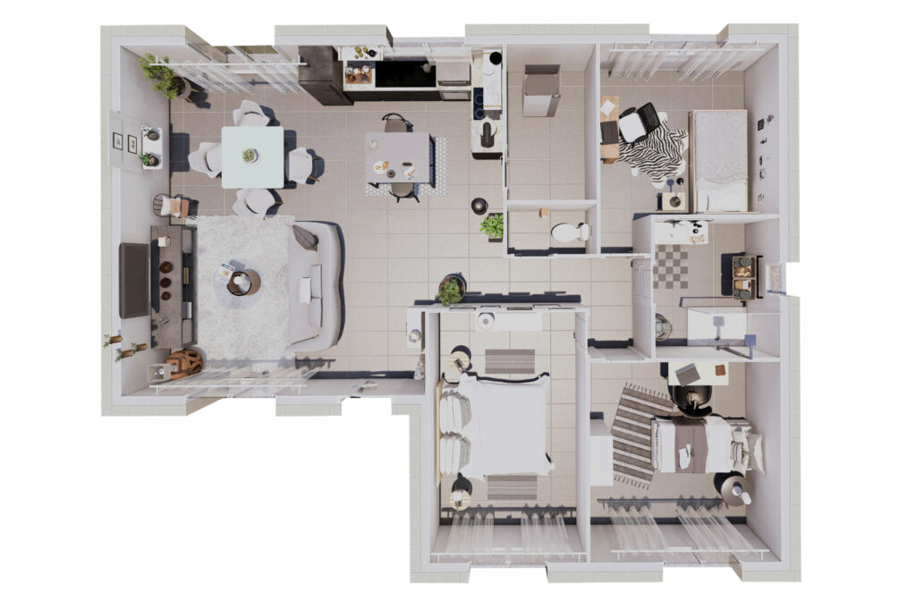 Plan de la maison Linéa